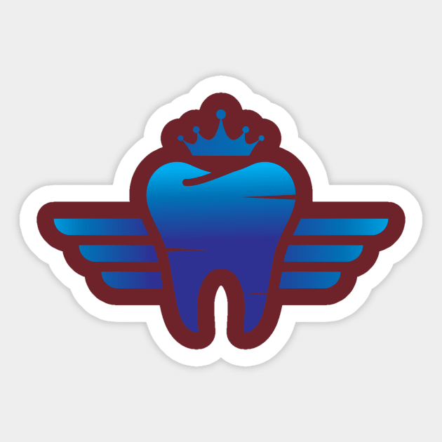 king of tooth Sticker by Orino Apparel